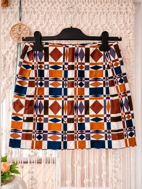 Sézane Malia Skirt – Ditsies 70s Print – Size 36 (US 4)